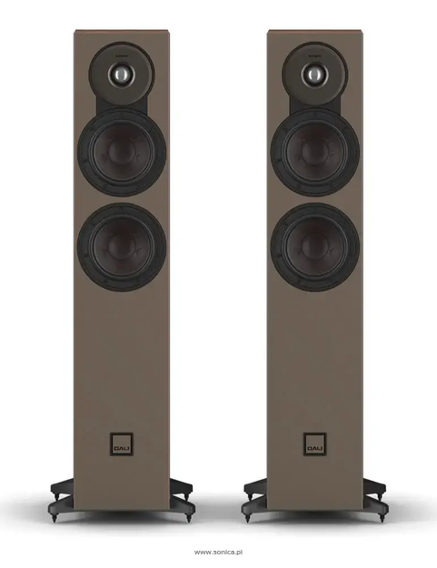 DALI Sonik 5 — Kolumny podłogowe hi-fi z bass-refleksem i miękką kopułką Orzech